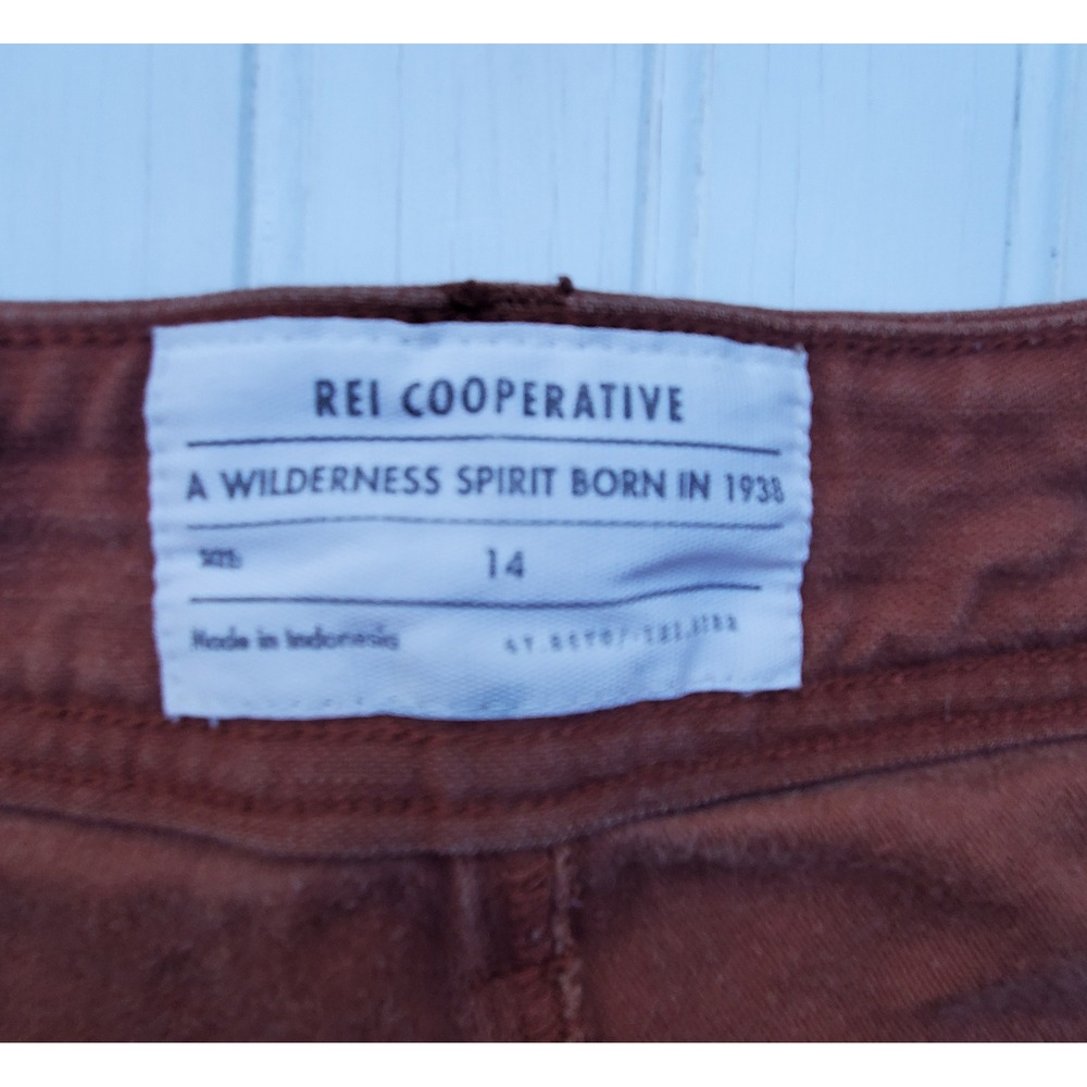 REI Co-op Wallace Lake Jogger Pants Rust Brown Utility Hiking Womens 12 - Picture 9 of 12